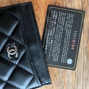 Chanel card holder